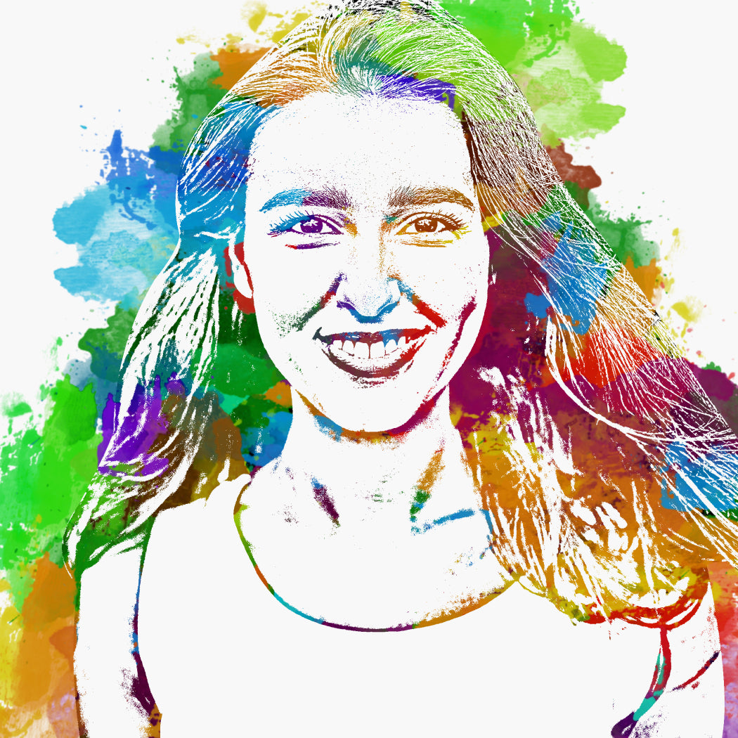 ArtYourFace, Pop Art, Brush Color, 1 Personen