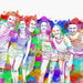 ArtYourFace, Pop Art, Brush Color, 6 Personen